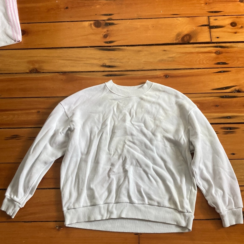 American Eagle White Crewneck